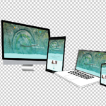 verschiedene Bildschirmgrößen als Collage mit Desktops, Tablets und Smartphones.